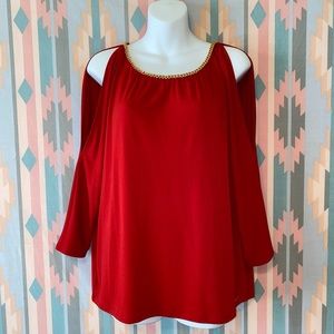 Michael Joe’s Brillant Red Blouse♥️